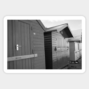 Traditional wooden beach huts Sticker